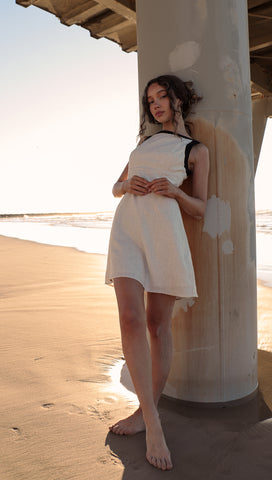 Sicilia Mini Dress (Sand)