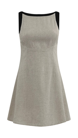 Sicilia Mini Dress (Sand)