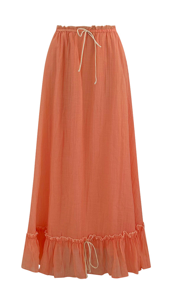 Dorothy Maxi Skirt (Apricot)