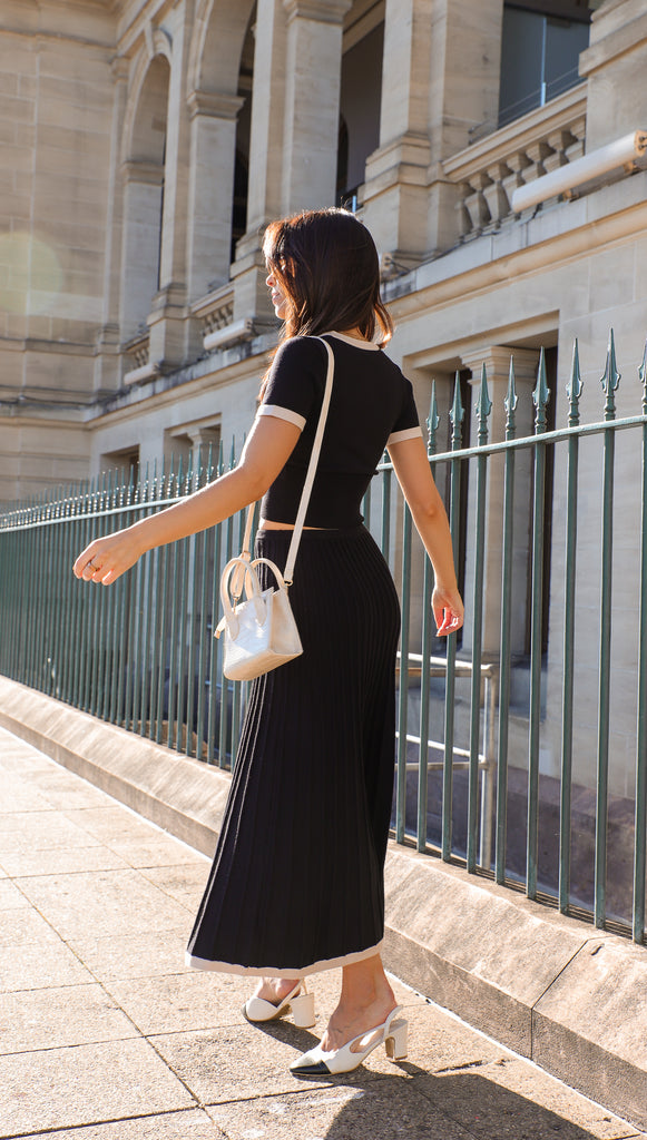 Venus Midi Skirt (Black)