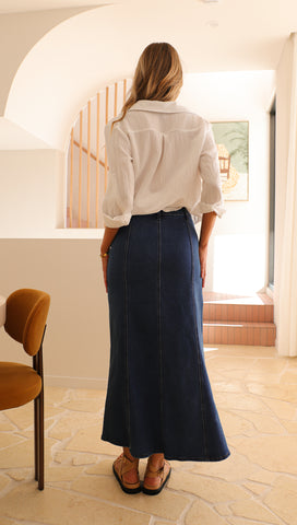 Carmen Denim Skirt (Blue)