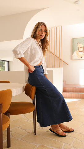 Carmen Denim Skirt (Blue)